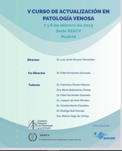 El Dr. Rodrigo Rial en la V Edición del Curso de Actualización en Patología Venosa.