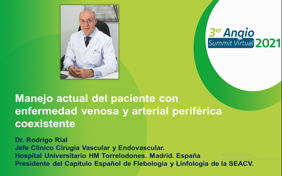 El Dr. Rodrigo Rial invitado al 3º AngioSummit virtual internacional que tendrá lugar dentro de el Congreso de la Sociedad Mexicana de Cirugía Vascular.